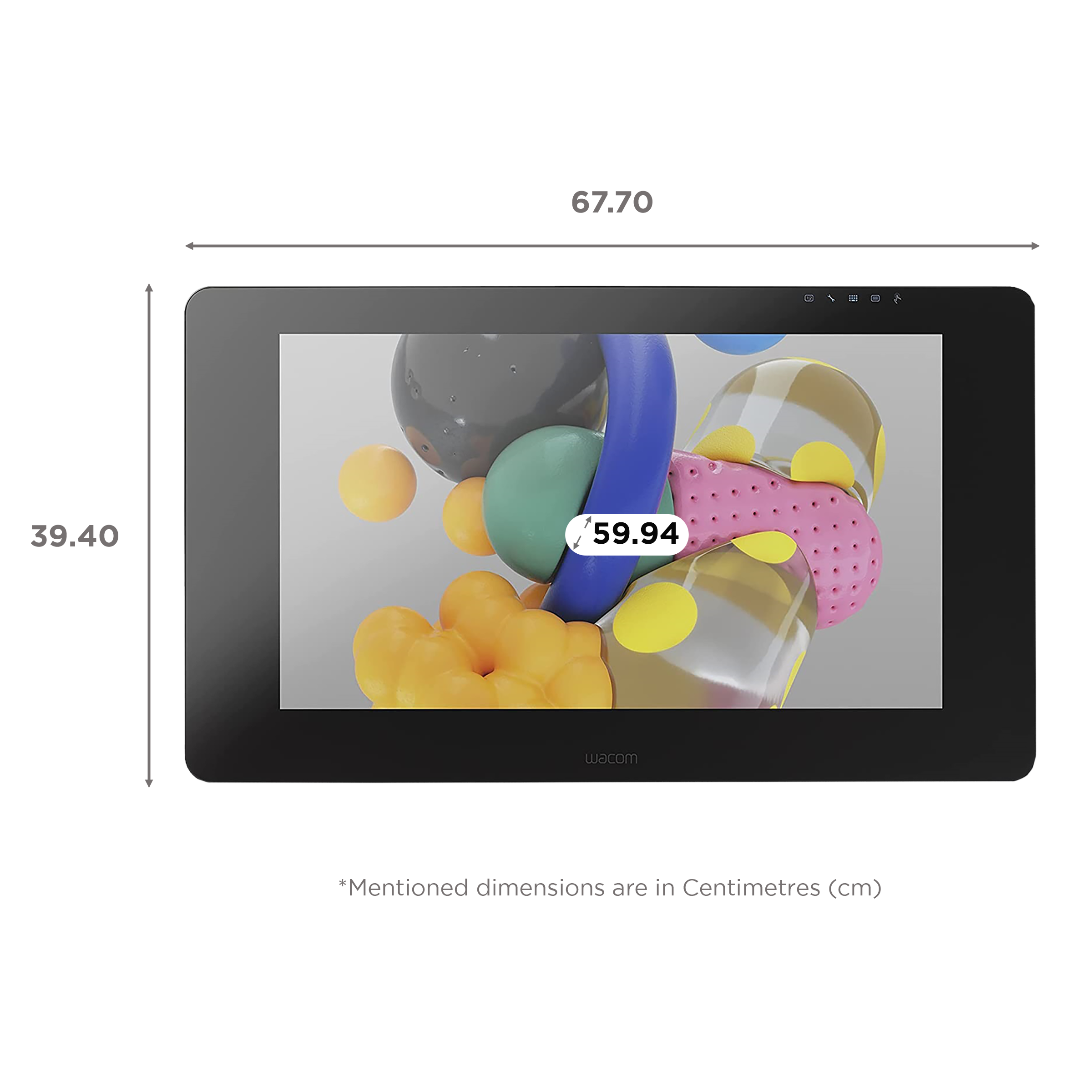 Wacom Cintiq Pro 24 Creative Pen & Touch Display Black (TOUCH)  DTH-2420/K0-CX